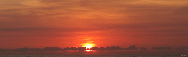 Red Dawn With Clouds  72.22 Print