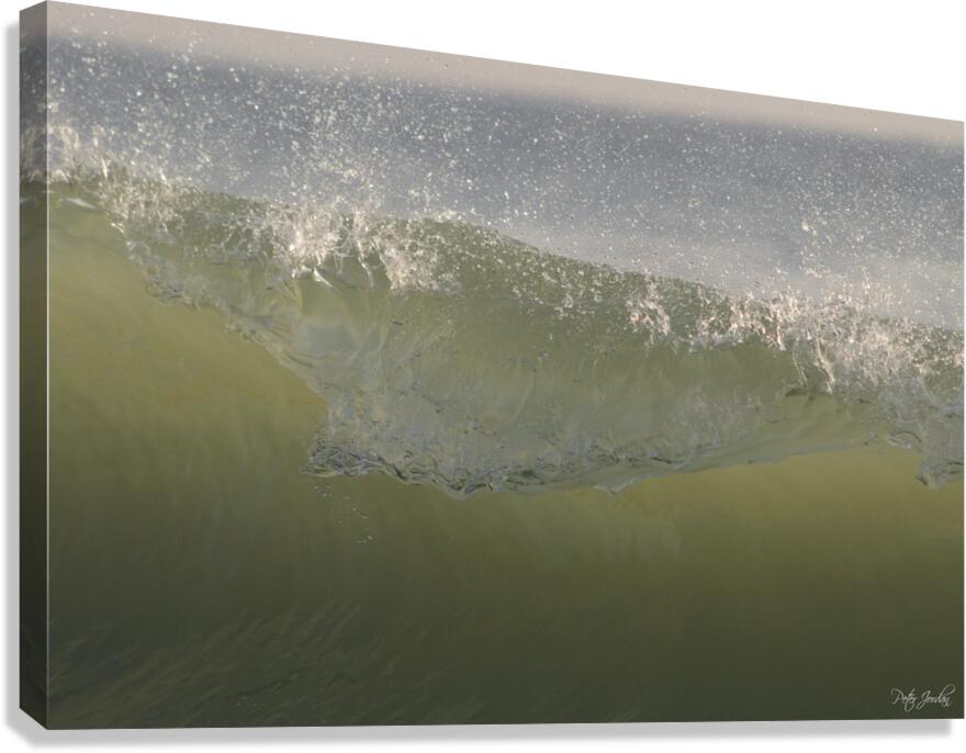 Wave Glass  36.24 Canvas Print
