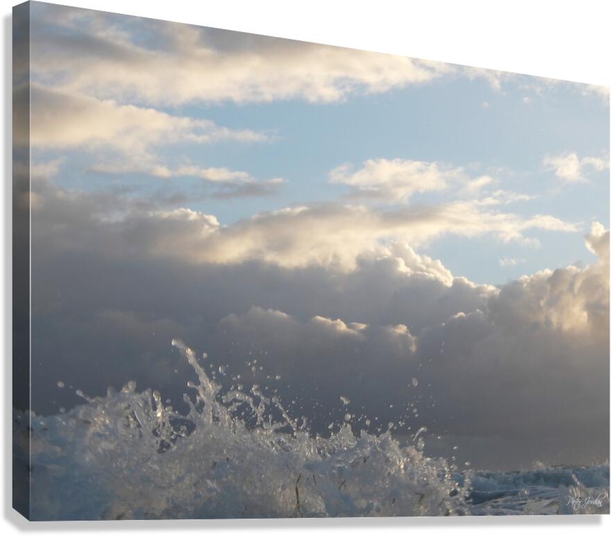 Crystal Splash One  36.27 Canvas Print