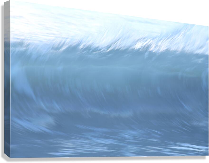 Blue Curl 72.48 Canvas Print