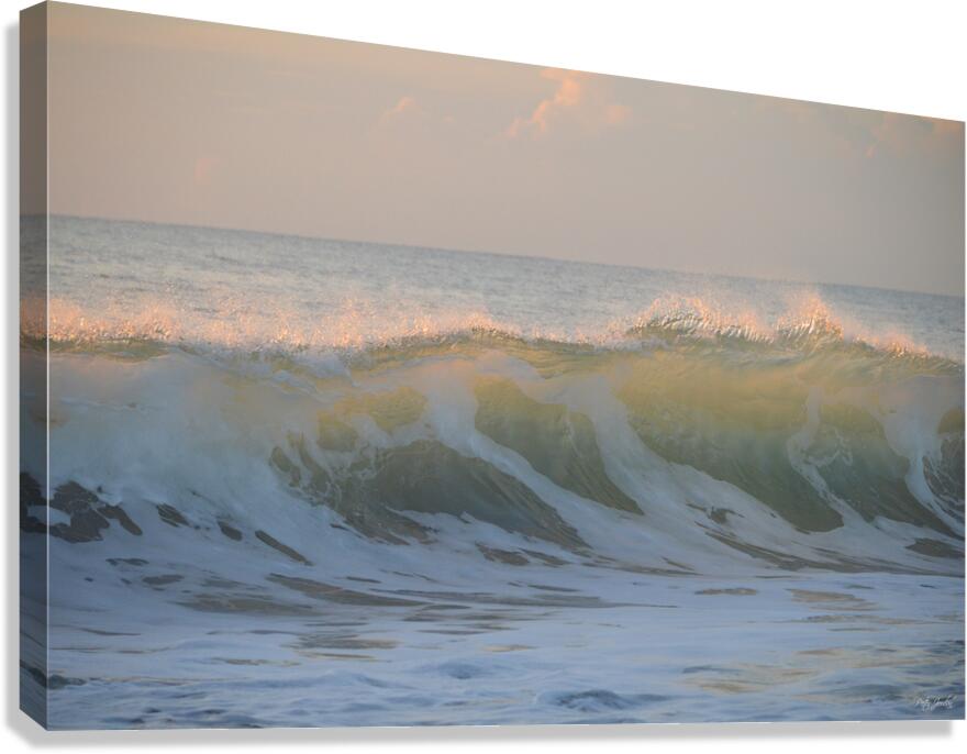 Pink Dawn Wave  48.32 Canvas Print