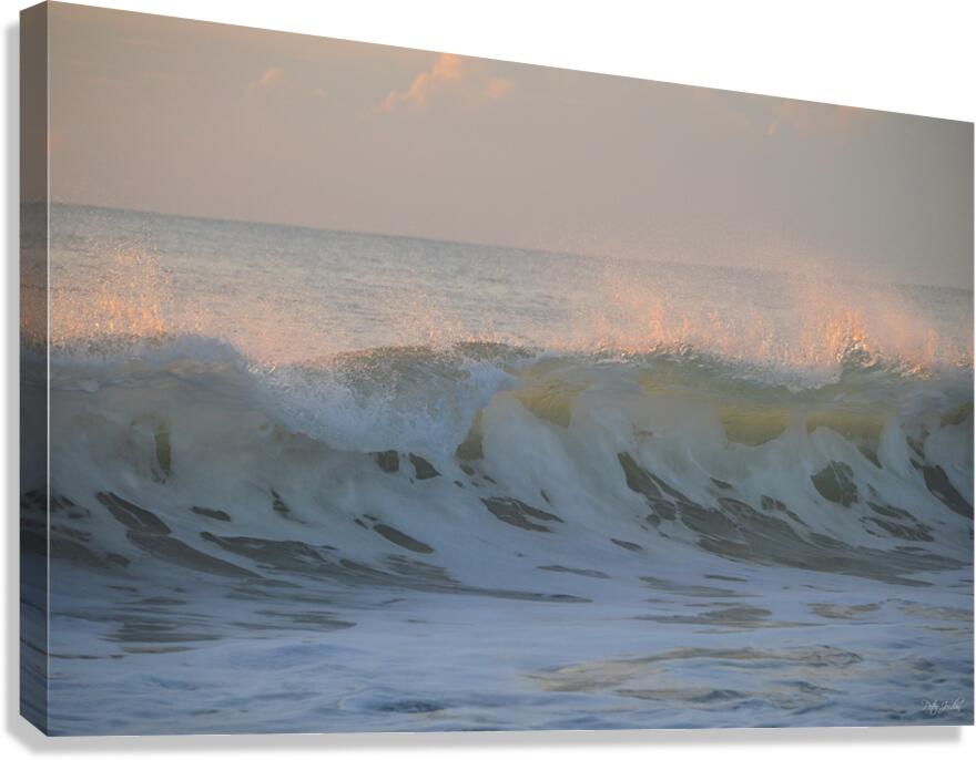 Pink Dawn Wave Spray  60.40 Canvas Print