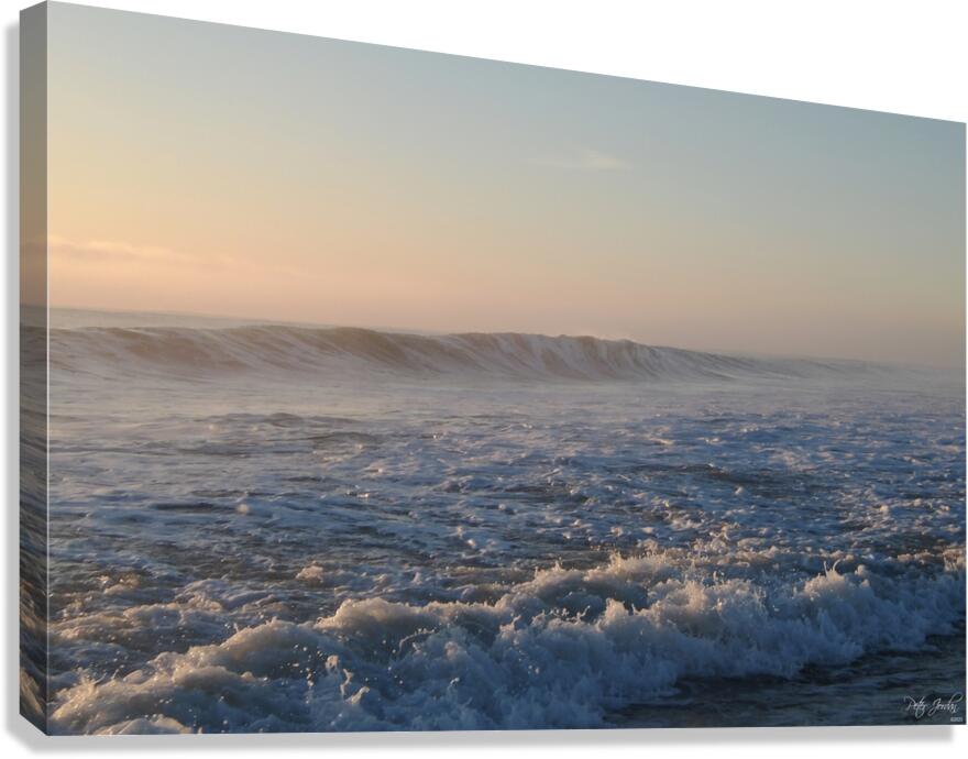 Pink Morning Wave  72.48 Canvas Print