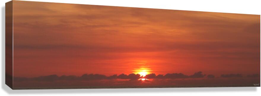 Red Dawn With Clouds  96.29 Canvas Print