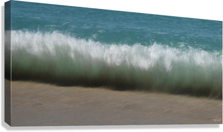 Aquamarine Florets 55.28 Canvas Print