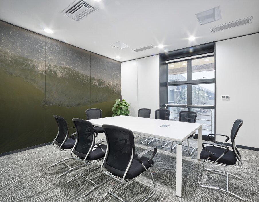 Wave Glass  36.24 Wall Printing