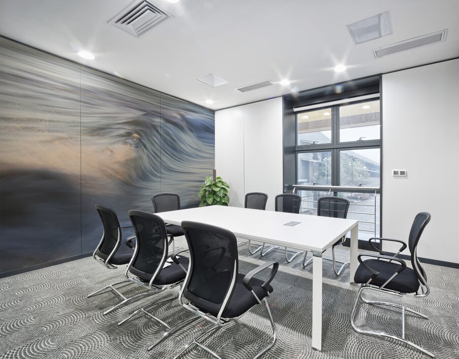 Blue Swell with Splash  36.24 Wall Printing