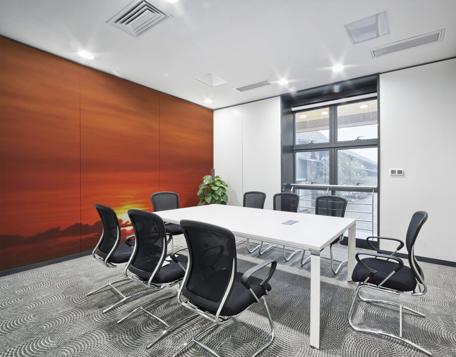 Red Dawn With Clouds  96.29 Wall Printing